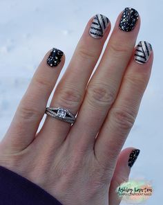 Colorstreet Nail Ideas 2020, Color Street New Years Nails, Scale Nails, New Year Love, Nail Combos, Glitter Overlay, Mani Ideas, Nail Color Combos, Black Tie Optional