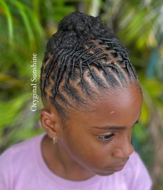 Loc Updos, Loc Inspiration, Short Locs, Short Locs Hairstyles, Clear Face, African Braids, Kids Hair