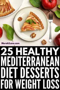 25 Mediterranean Diet Recipes for Dessert | If you follow the Mediterranean diet, you already know it's a heart healthy eating plan, and it offers additional health benefits like improved gut health and weight loss. This collection of Mediterranean diet desserts will allow you to indulge in sweets without sabotaging your healthy eating goals. These recipes and food swaps are naturally low carb and many are gluten free, and they are easy to make and will satisfy your sweet spot! Mediterranean Diet Recipes For Kids, Mediterranean Low Carb, Ibd Recipes, Peer Counseling