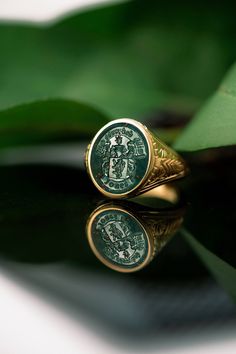 Man Silver Ring, Men’s Rings, Gold Ring Designs For Men, Mens Signet Rings, Family Crest Ring, Royal Ring, Stone Rings For Men, Family Crest Rings, Bloodstone Ring