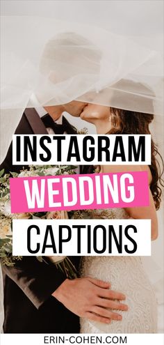 A couple at their wedding and a collection of wedding captions for Instagram, featuring cute wedding captions, funny wedding captions, and heartfelt wedding day quotes for every couple's special post. Wedding Captions For Bride, Captions For Bride, Wedding Instagram Captions, Wedding Instagram, Memorable Wedding