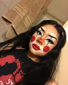 Shay Aesthetic, Boo Boo The Fool, Diff Aesthetics, Clown Ideas, Creepy Clown Makeup, Face Mask Halloween, Clown Core, Clown Halloween Costumes