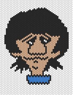 an image of a cartoon character made out of pixel pixels, with the face of a man