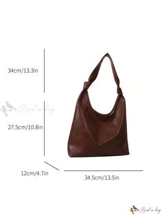 Bird in Bag - Timeless Oversized Hobo Bag, Classic Shoulder Tote Bag, Sophisticated Womens Fashion Handbag and Purse for Commuting Hobo Bag Patterns, Brown Bag, Brown Bags, Shoulder Tote Bag, Bird In Bag, Shoulder Tote, Hobo Bag, Bag Pattern, Fashion Handbags