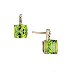 Add an elegant pop of color to your ensemble with these House of Frosted 14K Gold Plated Peridot Pave Earrings. Click on this ADAPTIVE GUIDE to find out about fit, functionality and more! Add an elegant pop of color to your ensemble with these House of Frosted 14K Gold Plated Peridot Pave Earrings. Click on this ADAPTIVE GUIDE to find out about fit, functionality and more! FEATURES Dimensions: 7 mm x 7 mm Backings: post Nickel free Metal: 14k gold Plating: 14k gold Finish: polishedSTONE DETAILS Elegant Lime Green Earrings For Formal Occasions, Elegant Lime Green Earrings For Formal Events, Elegant Lime Green Earrings For Gift, Pave Earrings, Pop Of Color, Princess Cut, Gold Plating, Gold Finish, Gender Female