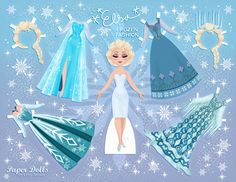 an image of frozen fashion paper dolls