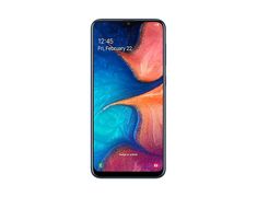 the new samsung galaxy m10 is shown in blue and pink, on a white background