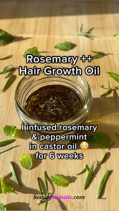 If you’re making your own homemade hair oil this is the one potent and worthwhile recipe i recommend! Pepperming rosemary hair growth oil with only 4 ingredients for massive hair growth! Rosemary Hair Growth Oil, Diy Hair Oil, Rosemary Hair Growth, Quick Hair Growth, Thinning Hair Remedies, Rosemary Hair, Natural Hair Growth Oil, Growing Healthy Hair