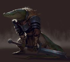 Crocodile Warrior, By Any Means Necessary, Arte Cyberpunk, Male Character, Character Sketches, Dungeons And Dragons Characters, Crocodiles