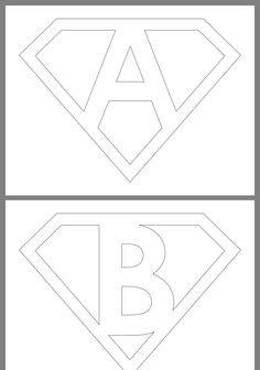 the letter b is for superman coloring page and it has an image of a super hero