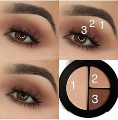 Honey Brown Eyes Makeup, Nude Makeup Tutorial Step By Step, Soft Eyeshadow Looks Brown Eyes, Nude Brown Makeup, Brown Espresso Make Up, Smoky Brown Eye Makeup Tutorial, Light Brown Eyeshadow Tutorial, Natural Brown Eyeshadow Tutorial, Dark Brown Eyeshadow Tutorial