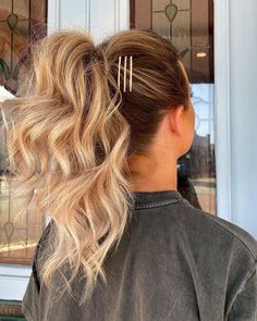 Unique Braided Hairstyles, Messy Hair Updo, High Ponytail Hairstyles, Ponytail Hairstyles Easy, Ponytail Hairstyle, Easy Bun Hairstyles, Simple Ponytails, Pigtail Hairstyles