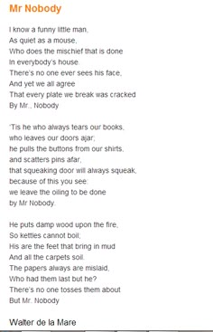 the poem is written in orange and white