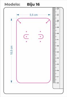 a ruler with an image of a hockey rink on it and the measurements for each piece