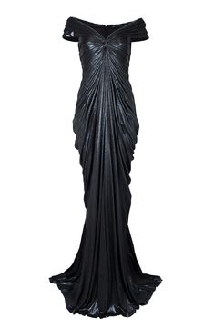 Luxury Draped Fitted Gown, Draping Gown, 1920s Evening Gowns, Victorian Gown, Pleated Gown, Off Shoulder Gown, Fashion Silhouette, Mob Dresses, Fall Capsule Wardrobe