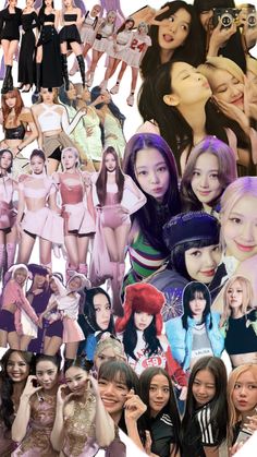 Art And Craft Videos, Blackpink Photos, Craft Videos, Pink Wallpaper, Adele, Black Pink, Collage, Pink, Black