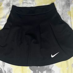 Nike Stretchy Polyester Spandex Pleated Skirt/Skort Combo In Black Small/Medium Falls Right Under Butt/Top Of Thighs Depending On Figure. So Cute For Gym, Tennis, Golf Or Overall Summer Weather. Have The Navy One Too On My Page, Same Size! No Tags Tried On But Never Worn. Black Sporty Pleated Mini Skirt, Sporty Black Pleated Mini Skirt, Black Mini Skirt For Sports, Spring Season, Black Stretch Pleated Tennis Skirt, Casual Black Elastane Mini Skirt, Casual Nike Fitted Tennis Skirt, Black Sporty Mini Skirt For Sports, Spring Black Tennis Skirt For Sports, Black Pleated Tennis Skirt For Sports