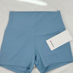 Nwt Lululemon Align High Rise Short 4" Utility Blue Size 6 Waist 11.75" Rise 10" Inseam 4" Gorgeous Color In Person Sold Out -Nulu Fabric Feels Weightless And Buttery Soft -Four-Way Stretch -Sweat-Wicking -Breathable And Light -Added Lycra Fiber For Stretch And Shape Retention -Waistband Lies Flat And Won't Dig In -Hidden Waistband Pocket Fits A Card Or A Key, It Wont Get In Your Way -High Rise -4" Inseam The Item Is Listed For A Price Greater Than Retail Because Is A Sought After, Color And Sty Camouflage Shorts, Gym Fits, Lululemon Shorts, School Fits