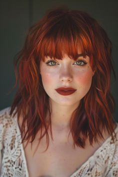 20 Game-Changing Haircuts for Round Faces You Can't Miss Best Haircuts For Volume, Bangs For Round Face Short Hair, Round Face Shag Haircut, Shag Haircut Round Face, Red Hair Bangs, Best Bangs For Round Face, Round Face Bangs, Best Haircut For Round Face, Haircut For Round Face