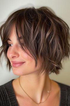 Freche fransige Bobs: 50+ Styles » Asymmetrischer Bob ✓ Choppy Bob mit Strähnchen ✓ Bob mit Pony ✓ Fransiger Shaggy Bob ✓ Stufiger Blunt Bob [ ➳ Jetzt inspirieren lassen! ] Messy Bob Haircut, Growing Out Hair, Hair Fair, Shaggy Bob, Choppy Bob, Boho Hair, Hair 2024, Choppy Hair, Bob Hairstyles For Fine Hair