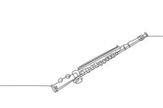 a drawing of a bassoon on a white background