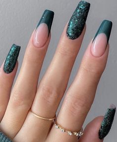 Emerald Nails, Nails 2022, Her Nails, Nails Prom, White Nail