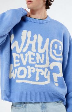 Why Even Worry Cropped Sweater Brand Direction, Statement Sweater, Apres Ski Outfits, Cashmere Sweater Men, Mens Sweaters, Cropped Knit Sweater, Jacquard Sweater, Skiing Outfit, Jacquard Knit