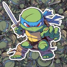 TMNT | Chibi Leonardo Sticker - Turbo Vinyl