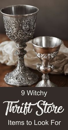 Curate a fabulous magical cabinet with these witchy items you can easily find at almost any thrift store. Witchy Thrift Store Finds, Witchy Farmhouse Aesthetic, Witchy Items To Sell, Witchy Store Aesthetic, Witch Shop Aesthetic, Witchy Trinkets, Thrift Store Ideas, Witchy Crafts To Sell, Witchy Crafts Diy