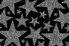 an abstract black and white background with many stars on it's sides, all in different sizes