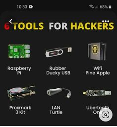 there are many different tools for hackers