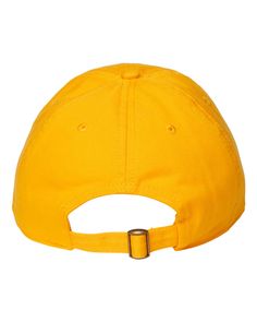 Relaxed Golf Dad Hat - GOLD - ADJUSTABLE | CAP AMERICA Relaxed Golf Dad Hat in Gold Size Adjustable | Cotton Chino Twill Yellow Curved Brim Baseball Cap For Sports, Yellow Sports Hat With Curved Brim, Yellow Curved Brim Sports Hat, Yellow Casual Baseball Cap For Sports Events, Casual Yellow Baseball Cap For Sports Events, Casual Yellow Hat With Curved Visor, Adjustable Gold Visor Hat, Casual Gold Hat With Curved Brim, Casual Gold Cap