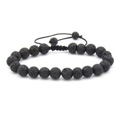 Lava Stone is a natural stone that has cooled down lava, which formed into the shape of rocks. Lava stone has small holes, which give it its porous look which is perfect for adding a few drops of essential oils to! Our beautiful bracelets are adjustable to fit any size wrist. Simply pull the cords to loosen or tighten. Each stone is .31"(8mm). These bracelets can be worn alone or stacked with our other bracelets. Add a couple of drops of essential oils to the lava beads for some aromatherapy thr Hand-strung Lava Stone Bracelets, Adjustable Lava Stone Stretch Bracelet For Meditation, Adjustable Lava Stone Bracelet For Meditation, Casual Hand-strung Lava Stone Beaded Bracelets, Casual Hand-strung Beaded Bracelets With Lava Stone, Adjustable Natural Stones Braided Bracelet For Meditation, Casual Lava Stone Beaded Bracelets For Everyday, Casual Everyday Lava Stone Beaded Bracelets, Adjustable Lava Stone Beaded Bracelets