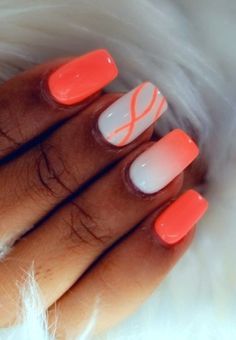 Tip Of Nail Designs, Bright Sns Nails Colors, What Color Nails Should I Get, Summer Gel Nails Multicolor, Bright Coloured Nails, Holiday Nails Summer Acrylic Short, Pink Neon Sign Quote, Nail Art Fluo Summer, White And Coral Nails