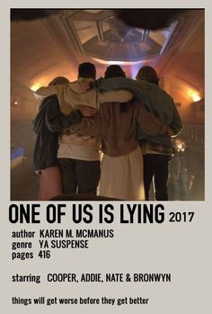 the poster for one of us is lying