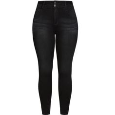 Step up your denim game with the stylish new Harley Killer Pins Jean! Offering a high rise cut and a high-quality denim fabrication, these jeans are designed to flaunt your silhouette with a glamourous edge. Bold and fiercely fashionable, no one does plus size fashion like City Chic. Loved around the globe for its diverse range of fashion-forward styles for any occasion. From show-stopping evening gowns to workwear and casualwear, City Chic will take your style to bold new heights. Available in Trendy High Waist Jeans In Washed Black, Washed Black High Rise Flare Jeans, High Rise Washed Black Flare Jeans, High Rise Washed Black Jeans, High Rise Washed Black Cargo Jeans, Non-stretch Washed Black Straight Leg Jeans, Trendy Non-stretch Washed Black Jeans, High Rise Black Cropped Cotton Jeans, High Rise Black Cropped Jeans