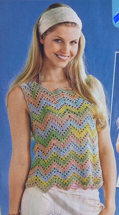 Crochet pattern women's top.Easy crochet patern in English(US). Crochet scheme pattern. Crochet scheme top.Sleeveless crochet top pattern. Summer top crochet pattern. Crochet pattern halter top. Introducing our beautiful Crochet Pattern Top, designed with women in mind!  This PATTERN summer top is the perfect addition to your wardrobe, made with soft and breathable cotton yarn.  Whether you're an experienced crocheter or just starting out, this easy pattern crocheted top is a joy to create.  With step-by-step instructions, you'll be able to make a trendy and comfortable top that you'll love to wear on sunny days . Embrace your creativity and showcase your crochet skills with this charming crochet pattern top. Don't miss out on the chance to add this summer essential to your collection! Her Uncinetto Zig Zag, Ladies Tops Patterns, Débardeurs Au Crochet, Zig Zag Crochet, Womens Crochet Patterns, Pull Crochet, Crochet Ladies Tops, Crochet Summer Tops, Crochet Shirt