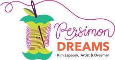 the logo for persimon dreams kim lapack, artist and dremer