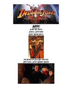 Indiana Jones Dinner And A Movie, Meal Themes, Dinner And A Movie Ideas, Disney Nights, Movie Meals, Movie Themed Dinner, Movie Food Ideas, Disney Movie Night Menu, Dinner Movie Night