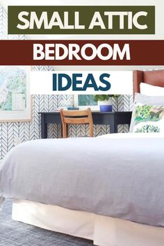 small attic bedroom ideas with text overlay