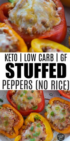 keto low carb stuffed peppers no rice