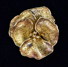 (eBay) Find many great new & used options and get the best deals for Tiffany & Co Pansy Flower Vintage 18K Gold Brooch Pin DC-6419 at the best online prices at eBay! Free shipping for many products! Christmas Photo Album, Gold Tiffany, Pansy Flower, Pansies Flowers, Gold Brooch, Flower Vintage, Gold Brooches, Christmas Photo, Photo Albums