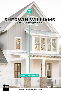 Sherwin Williams Dorian Gray Color Palette Sw Collonade Gray Exterior, Light French Gray Sherwin Williams Exterior, Sw Dorian Gray Exterior, Dorian Grey Exterior House, Sherwin Williams Dorian Gray Exterior, Dorian Gray Sherwin Williams Exterior, Sherwin Williams Gray Exterior, Gray Exterior Color Schemes, Dorian Gray Sherwin Williams