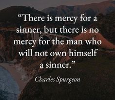 a bridge with the quote there is mercy for a sinn, but there is no merry for the man who will not own himself a sinner