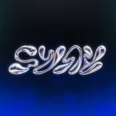 an image of the word swag written in soap bubbles on a dark blue background