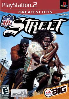 NFL Street (Greatest Hits) - PlayStation 2 Nfl Street, Street Video, Barry Sanders, Game Cover, Video Game Systems, Ps2 Games, Field Goal, Ea Sports, Xbox Games