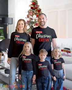 Teeny Fox Christmas Crew Family Matching Pajamas Custom T-shirt Christmas Pajamas Family, Personalized Christmas Pajamas, Fox Christmas, Matching Christmas Shirts, Cute Christmas Shirts, Sugar Land, Family Christmas Pajamas, Christmas Photoshoot, Family Christmas Shirts