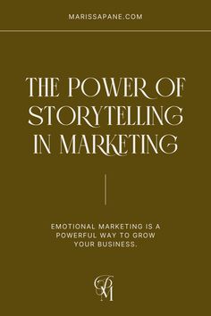 The Power of Storytelling in Marketing: How to Use Emotional Marketing to Grow Your Business Emotional Marketing Ideas, How To Sell Emotions, Professional Motivation, Storytelling Content, Emotional Marketing, Digital Marketing Post, Content Branding, Power Of Storytelling