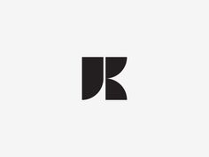 the letter k is made up of black and white letters, which appear to be overlapping