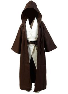 a child's star wars costume with a hood and cape on top of it